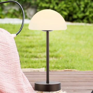 Xavier 12.5" Modern Minimalist Iron Rechargeable Integrated LED Table Lamp - JONATHAN Y